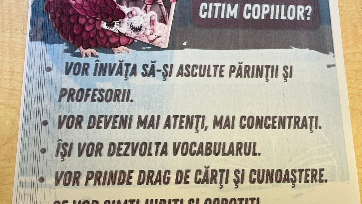 “Ziua Internațională a Cititului Împreună”
