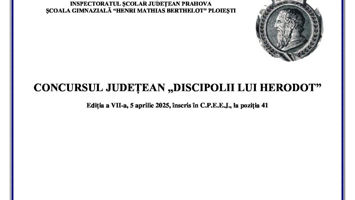 “Discipolii lui Herodot”,